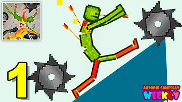 Ragdoll Dismounting Playground - Funny Moments (Android) Part 1 - Gameplay With Default Skin