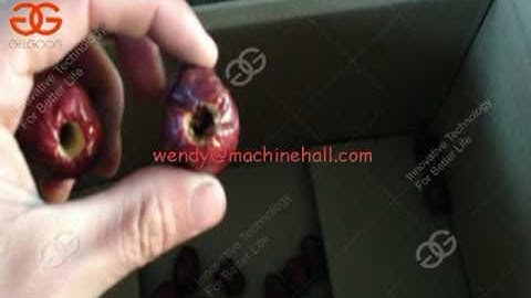 semi-automatic dates pitting machine |date seeds removal machine video