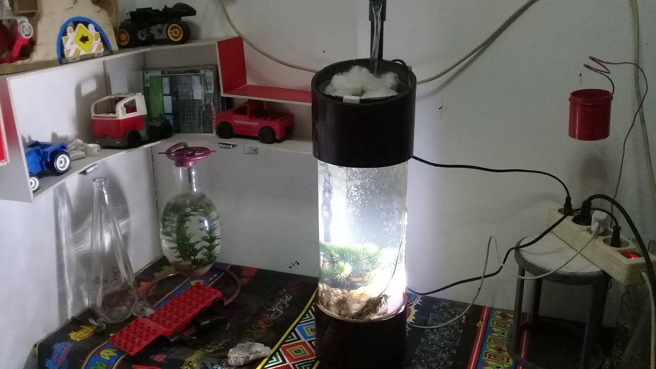  aquarium  unik dari  paralon bekas How to make an aquascape 