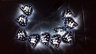 Kaigelin LED Heart String Lights (гирлянда-сердечки). AliExpress