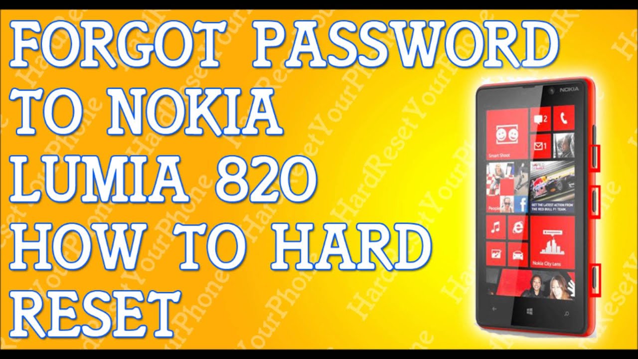 Forgot Password Lumia 820 How To Hard Reset Nokia Youtube