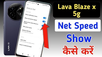 How to show net speed Lava blaze x 5g/Lava blaze x me data speed kaise dekhe/network speed setting