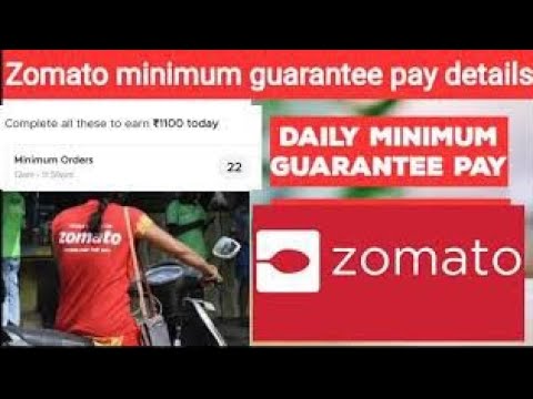 Zomato daily guarantee details 22 orders upto rs.1300 with proof