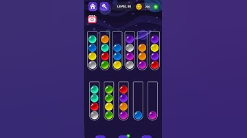 Ball Sort Master Game Level - 50 Without Boosters | Puzzle Games #entertainment #puzzle #games