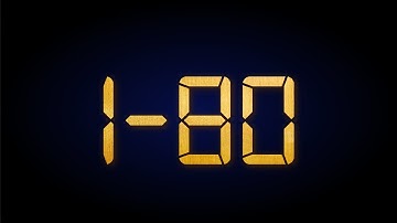 Random Number Generator 1-80 | Gold numbers set digital metal