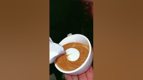 Empty Heart Latte Art #coffee #barista #espresso #shot