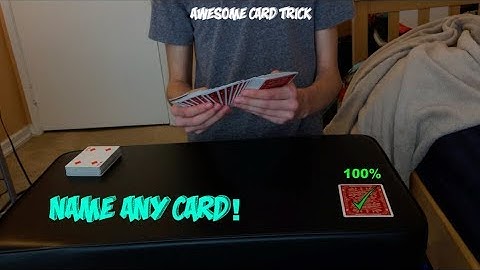 Easy "Name Any Card" Trick: Prediction Is ALWAYS Right! Performance and Tutorial!