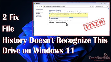 FIX File History Doesn