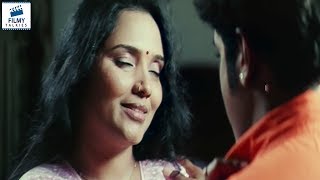 House wife with her Husband Friend | Mr.Girisham Telugu Movie Scenes | Filmy Talkies