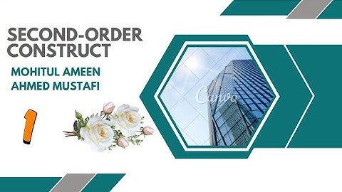 #Second Order Construct Part 01#smartpls #SmartPLS 3 #sem #cfa #smartpls