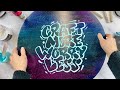 Unicorn Spit Galaxy Chalkboard + Free SVG | Ikonart Stencil