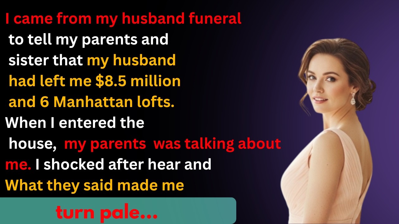 After my husband funeral i came to house for telling my parent what my husband left. But shocked...