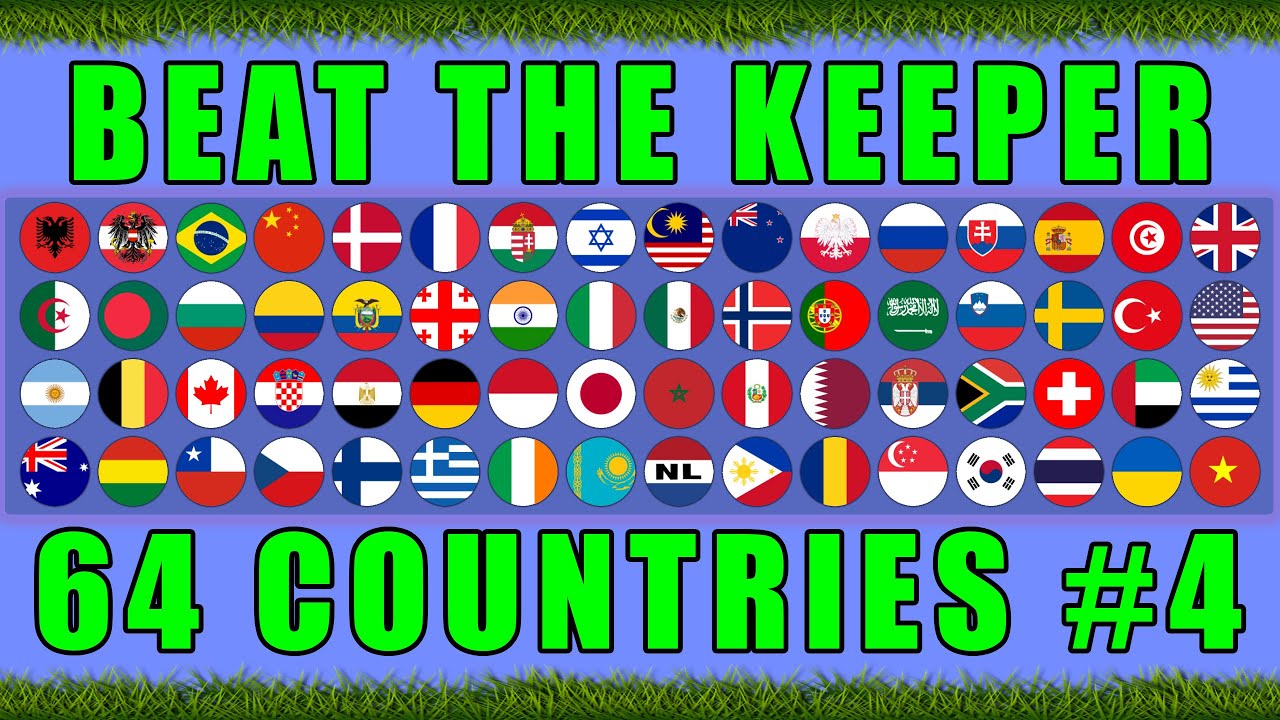 Beat the Keeper 64 Countries World Cup Tournament Ep. 4 / Marble Race