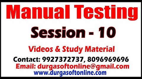 Manual Testing | Session - 10 | Fish n V-Model | By Mahesh Sir