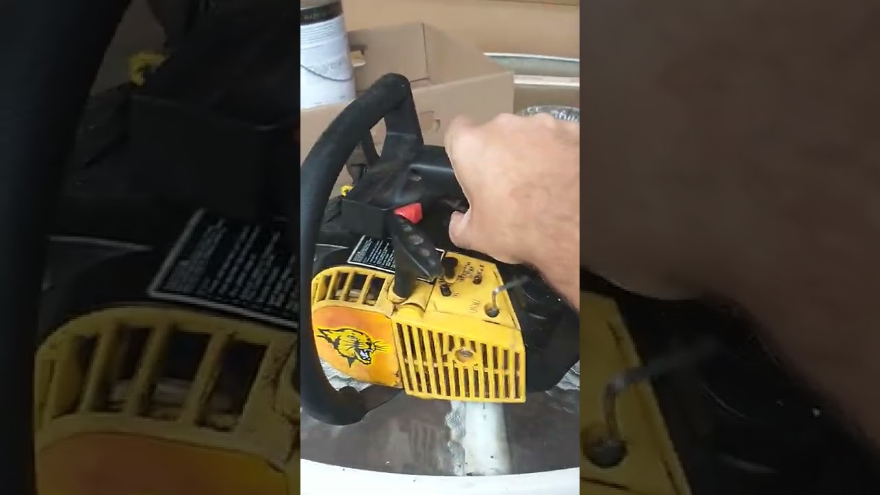 McCulloch Mac cat 38cc chainsaw YouTube