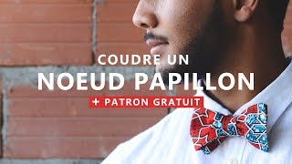 Coudre Et Nouer Un Noeud Papillon Classique En Wax Patron Gratuit Youtube