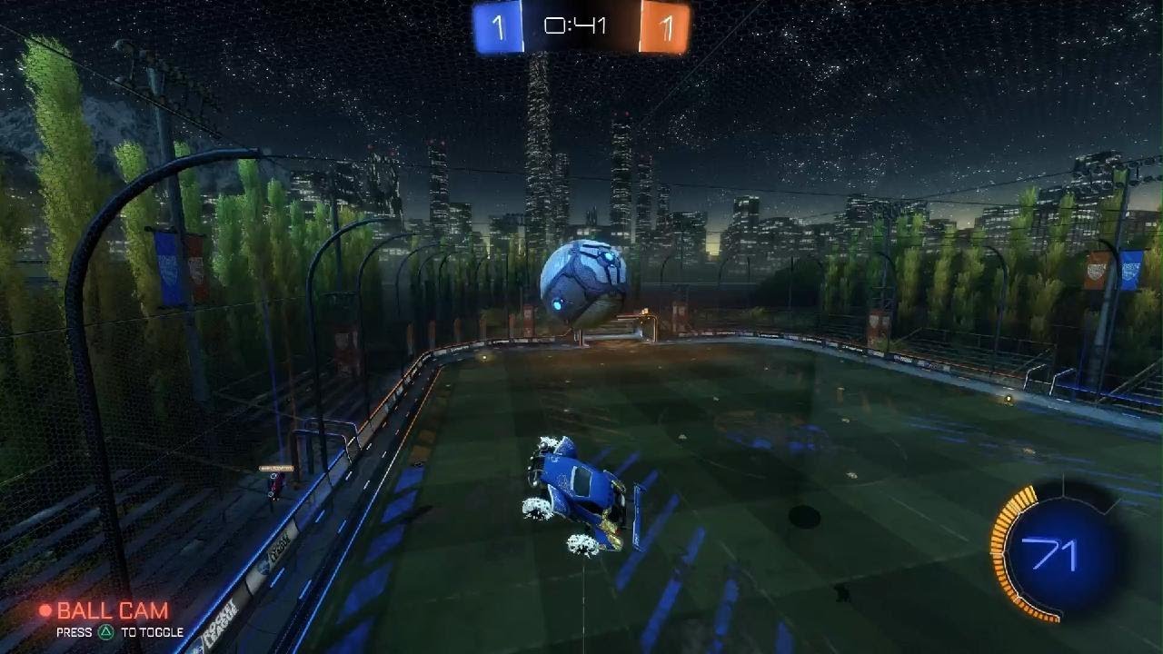 Rocket League Flying trash can strikes
