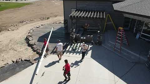 Rain Gutter Drone footage