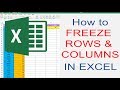 Freeze row and column in Excel
