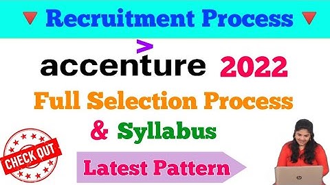 Accenture Recruitment Process 2022 | Syllabus | Latest Pattern| Test Pattern #accenture #recruitment
