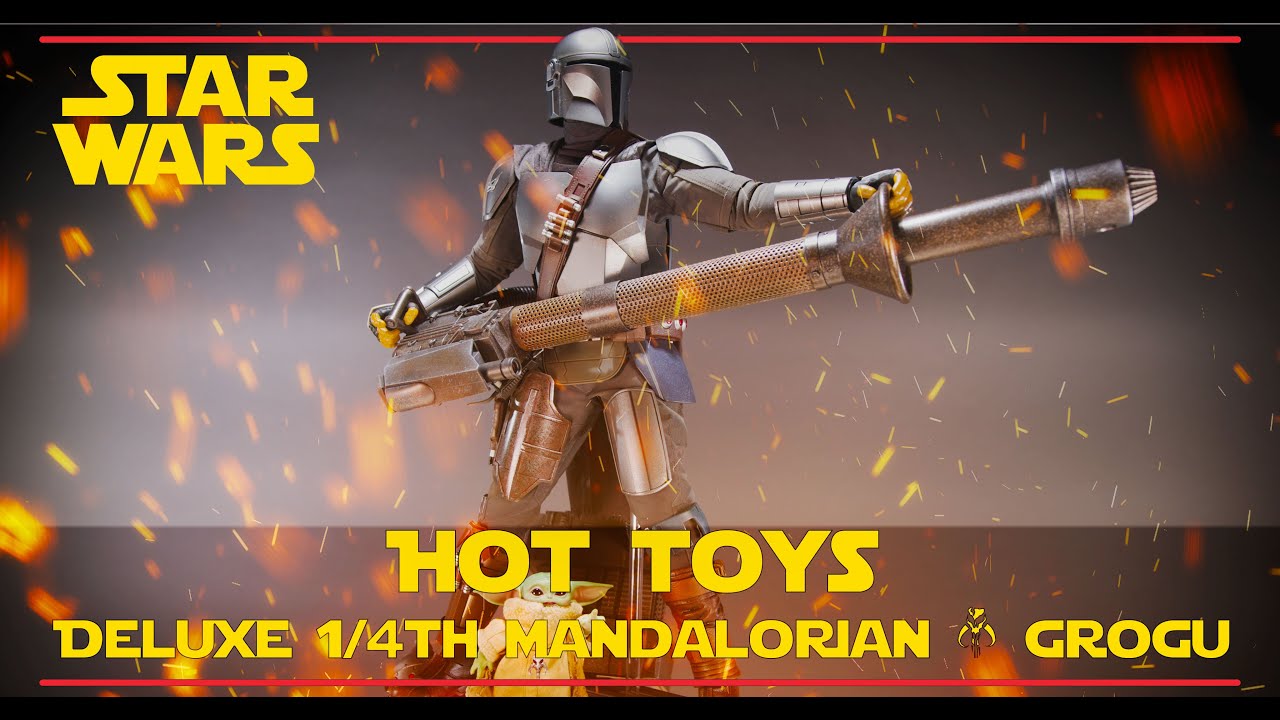 Hot Toys the Mandalorian & Grogu 1/4 scale deluxe set review and un-boxing!