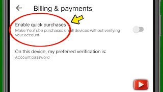 Famous Youtube Enable quick purchases settings Profile
