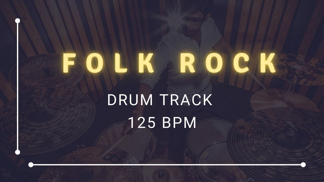 Folk Rock Drum Track 125 BPM - YouTube