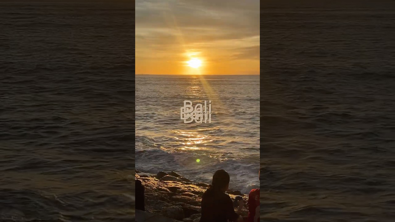 Sunset in Kuta beach Bali