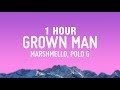 [1 HOUR] Marshmello, Polo G, Southside - Grown Man (Lyrics)
