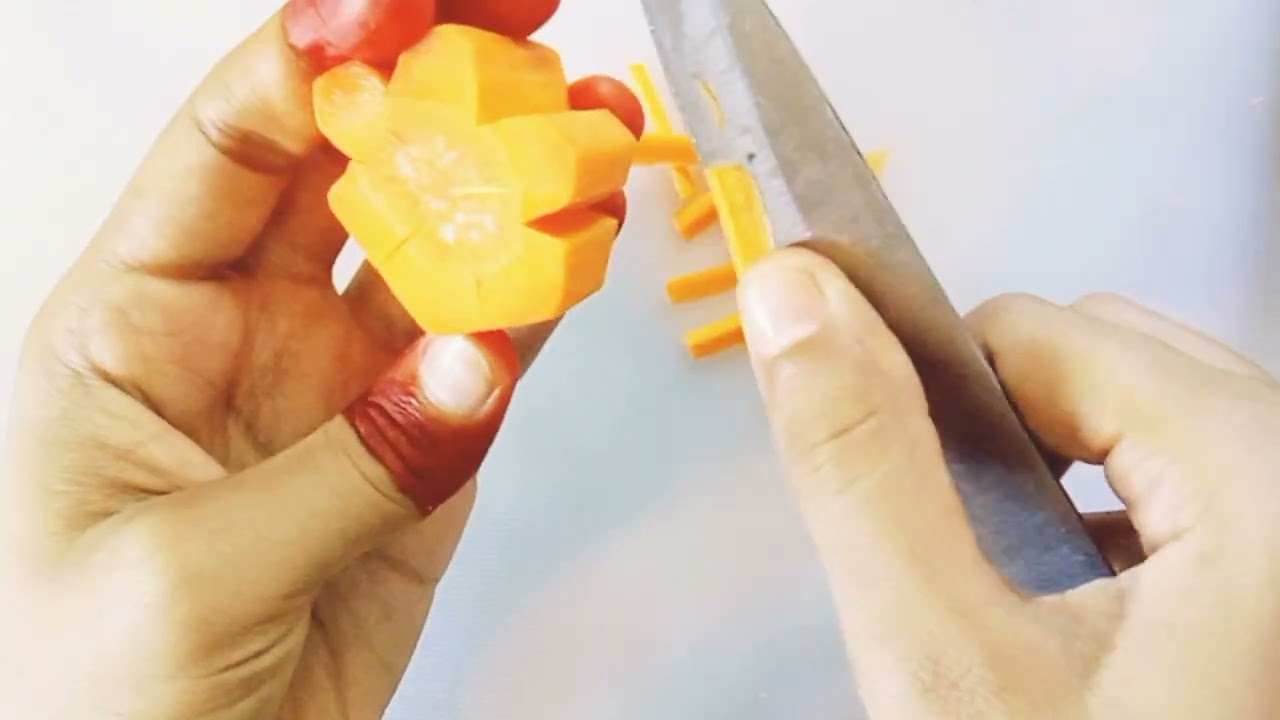 Carrot flower,carrot carving design/ গাজর দিয়ে ফুল তৈরি