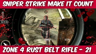 ⭐️⭐️⭐️ Sniper Strike Make it count - Rust Belt (android, iOS) screenshot 5