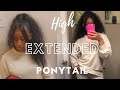 EASY High Ponytail With Bangs