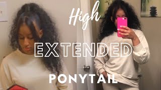 EASY High Ponytail With Bangs