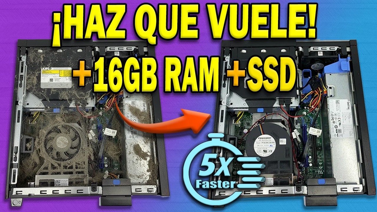 Aprende a MEJORAR Cualquier PC de Oficina o VIEJA ¡paso a paso muy fácil! (16GB RAM + SSD)