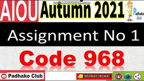 ⏩ AIOU Code 968 Solved Assignment No.1 Autumn 2021 || Level: MSC Mass Communication