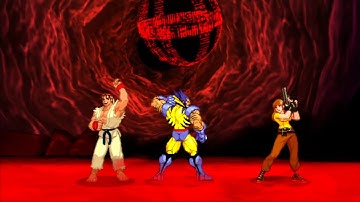 Marvel VS Capcom 2 - Ryu/Wolverine/Jill - Expert Difficulty Playthrough