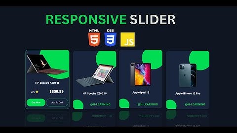 Responsive E-commerce Website Image Slider Similar To Owl Carousel | Vanilla JavaScript