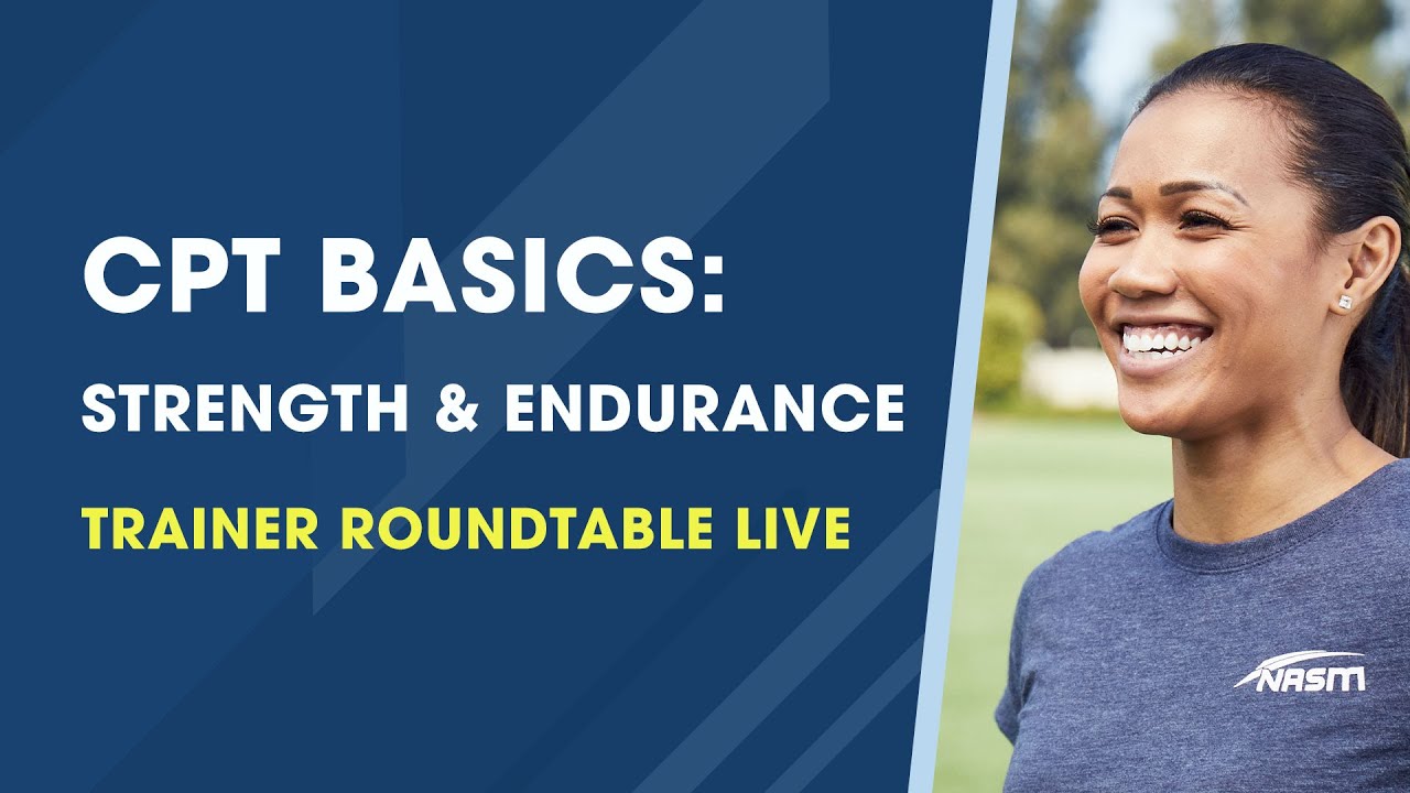 Personal Trainer Basics: Stabilization and Endurance NASM OPT Model ...