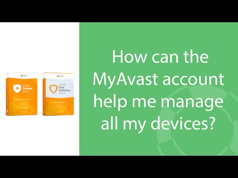 How can the MyAvast account help me manage all my devices?