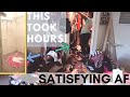 TRUE LIFE - IM A CLOSET HOARDER | SUPER SATISFYING CLOSET CLEAN OUT TIME-LAPSE | CLEANING MOTIVATION
