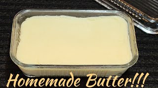 How To Homemade Butter #blessedinthecountry #butter