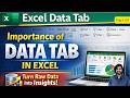 Importance of Data Tab in Excel Part 7