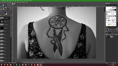 Tattoo - Blemish - Scar -- Removal with Gimp + Resynthesizer [Links In Description]