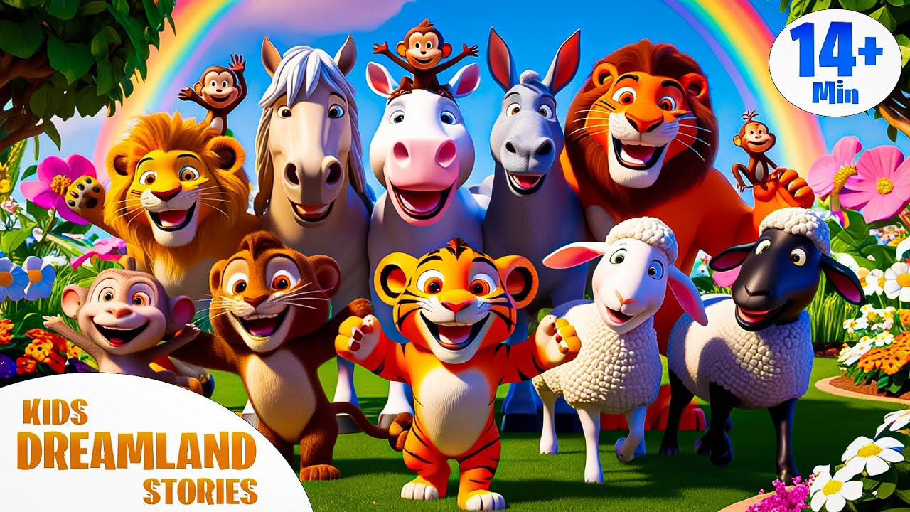 Top 10 Animal Poems | 3D Animated Nursery Rhyme for Kids | Fun Poem for ...