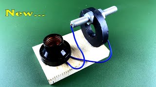 New Free Energy Generator With Magnet Light Bulb For Science Project  2020