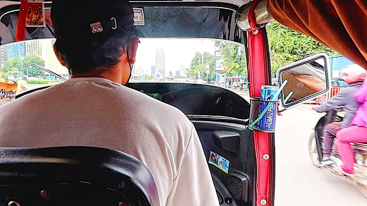 An American's First Time in Cambodian Tuk Tuk--Poker Vlog #250