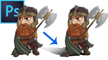 Quick & easy cast shadow in Photoshop for digital artists drop shadow