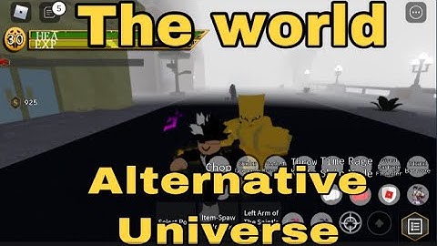 The World Alternative Universe ShowCase Yba roblox