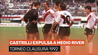 CASTRILLI expulsa a medio RIVER en el MONUMENTAL