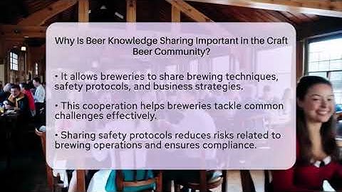 Why Is Beer Knowledge Sharing Important in the Craft Beer Community? | The Pint Guy